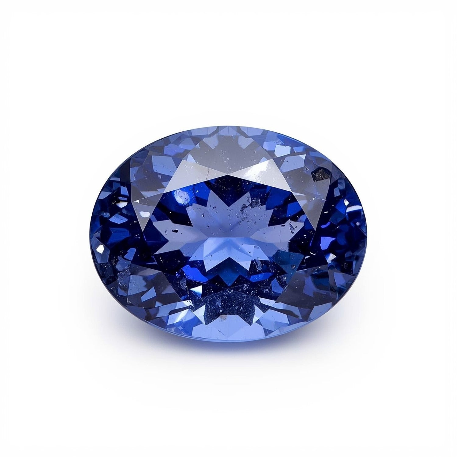 Tanzanite 1PC Chunky 15x20 MM Oval Faceted Blue Lustrous Semi Precious Gems