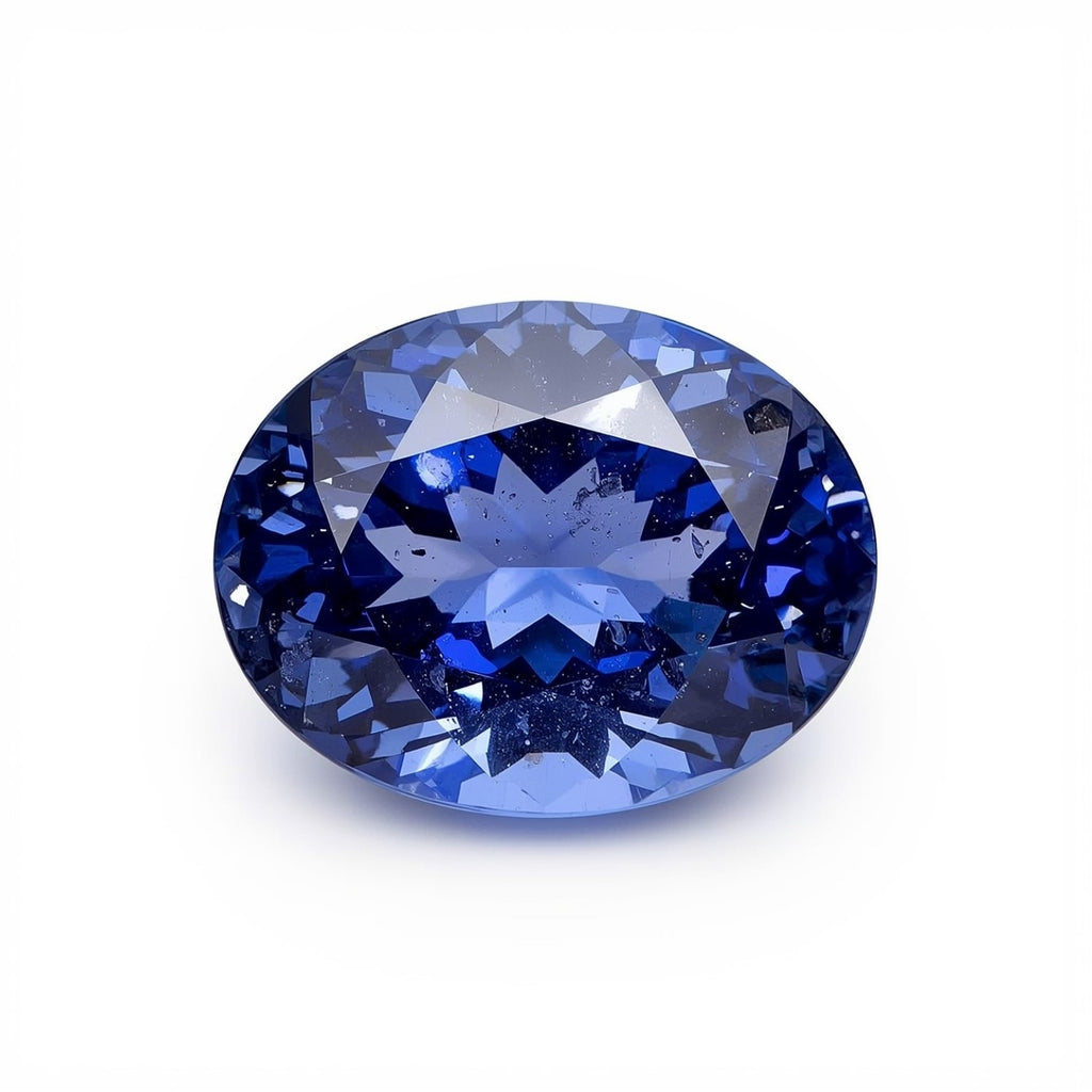 Tanzanite 1PC Chunky 15x20 MM Oval Faceted Blue Lustrous Semi Precious Gems
