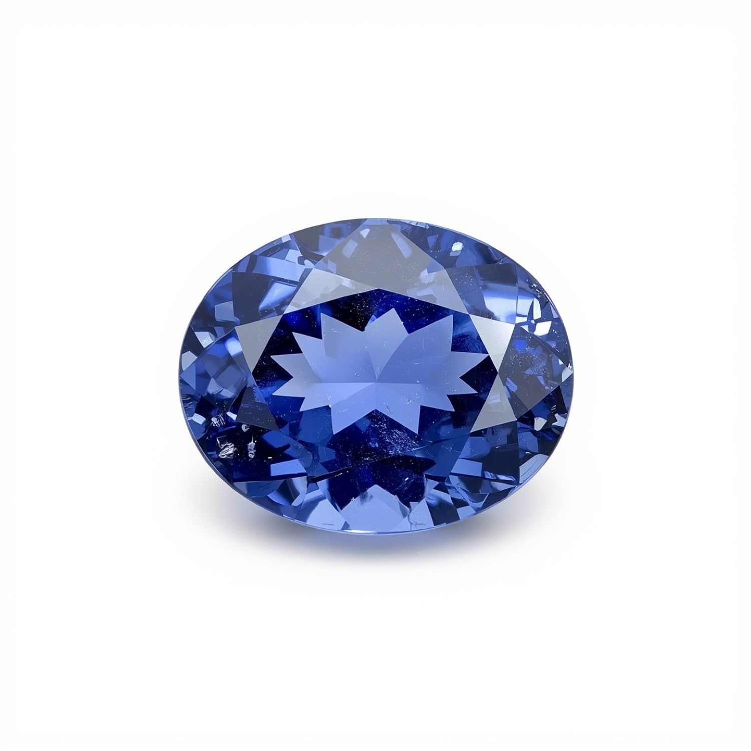 Tansanit 1PC Groß 9x11 MM Oval Facettiert Blau Feurig Halbedelstein Lose Edelstein