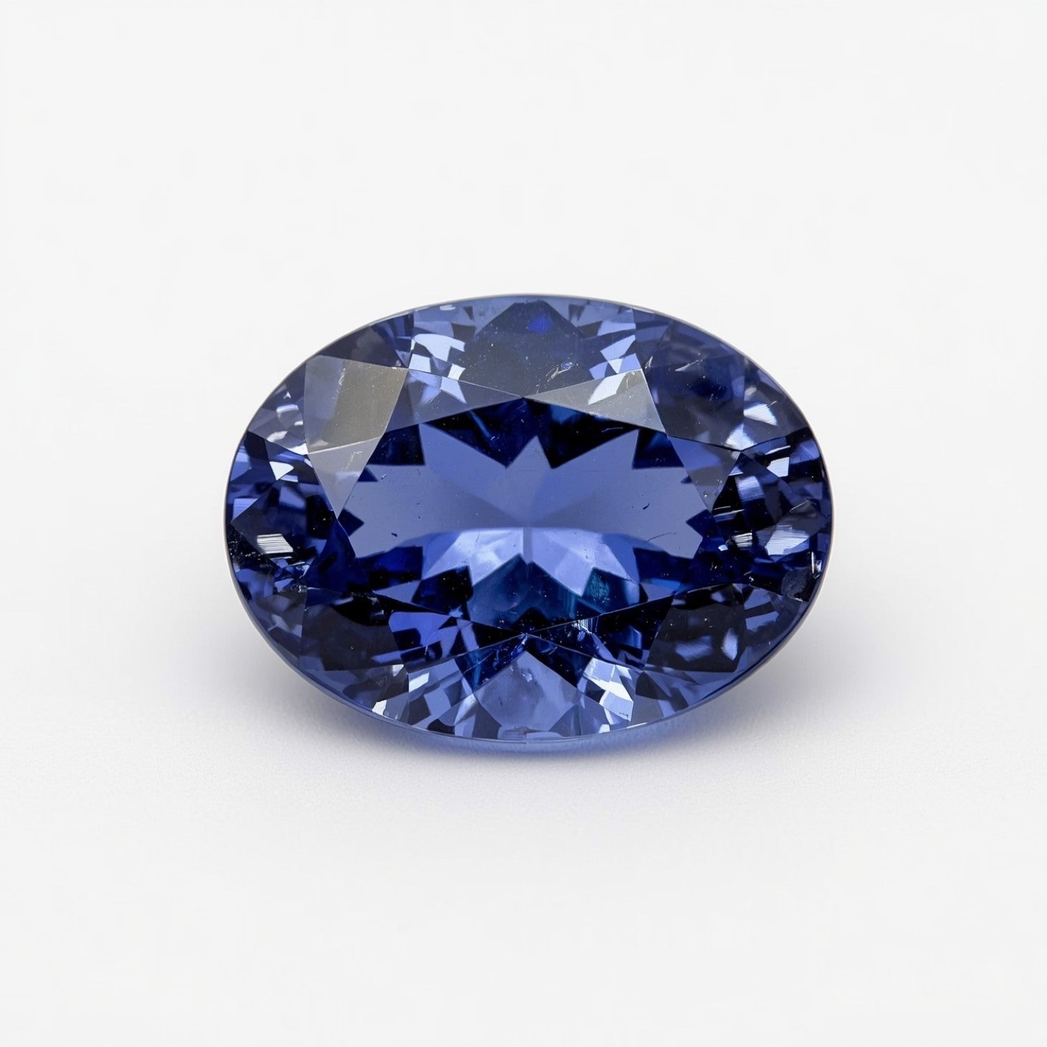 Tansanit 1PC Groß 9x11 MM Oval Facettiert Blau Feurig Halbedelstein Lose Edelstein