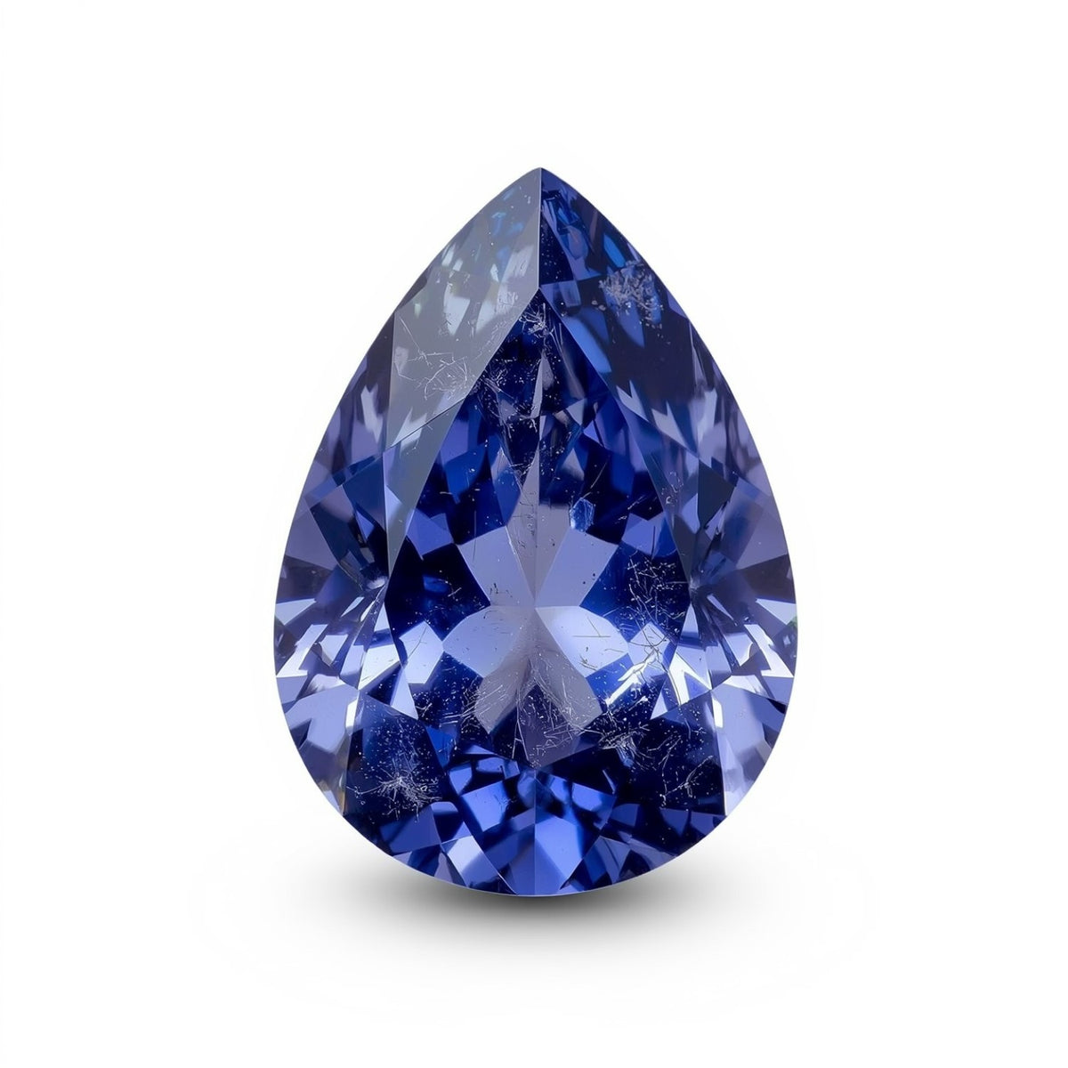 Tansanit 1PC Groß 10x12 MM Birne Facettiert Blau Superior Halbedelstein Lose Edelstein