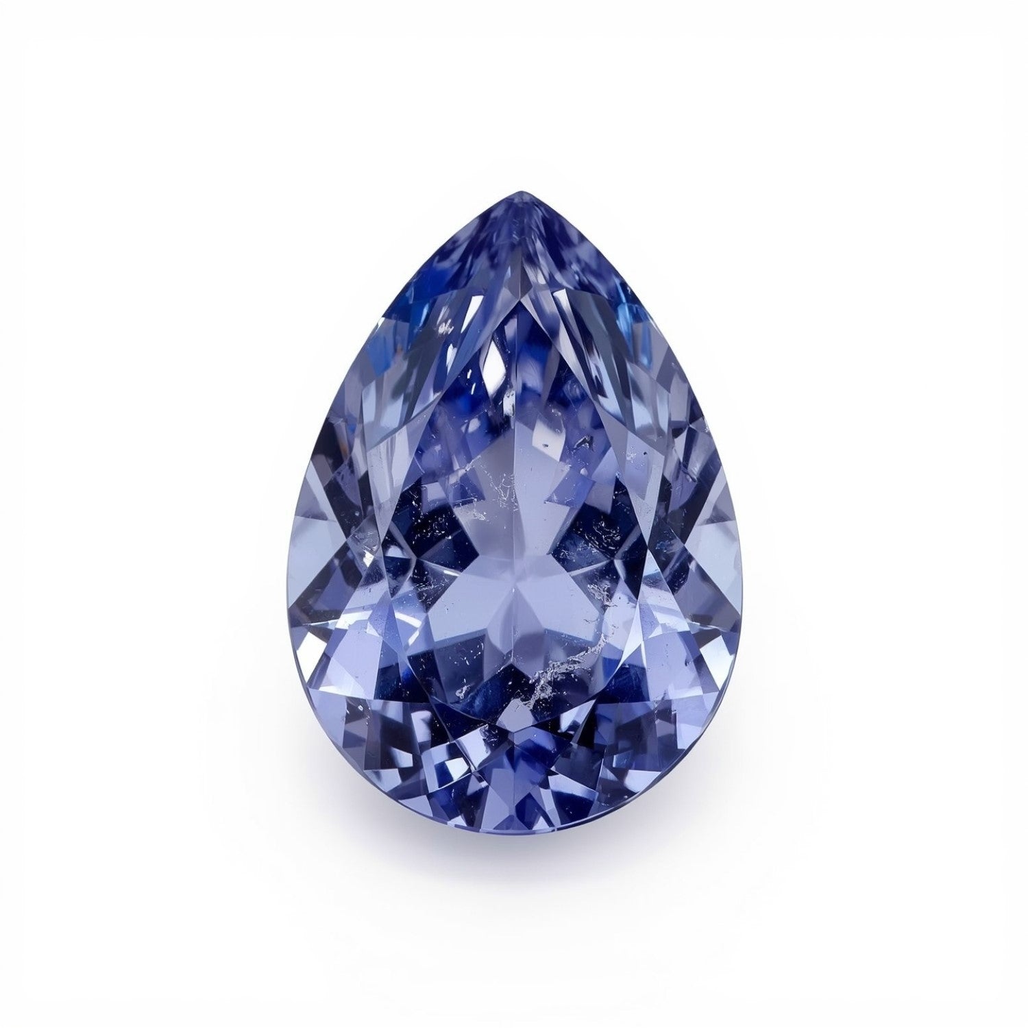Tanzanite 1PC Medium 8x10 MM Pear Faceted Blue High-Quality Semi Precious Loose Gemstones Главное изображение товара