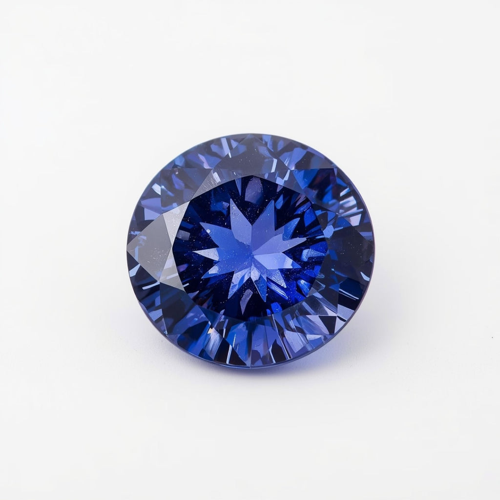 Tanzanite 1PC Chunky 15x15 MM Round Faceted Blue Superior Semi Precious Gems
