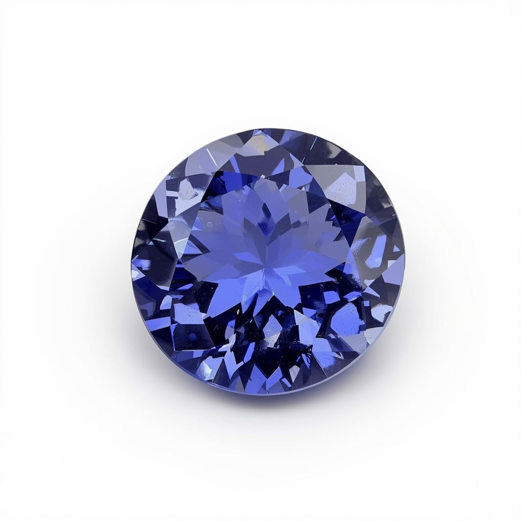 Tanzanite 1PC Chunky 15x15 MM Round Faceted Blue Superior Semi Precious Gems