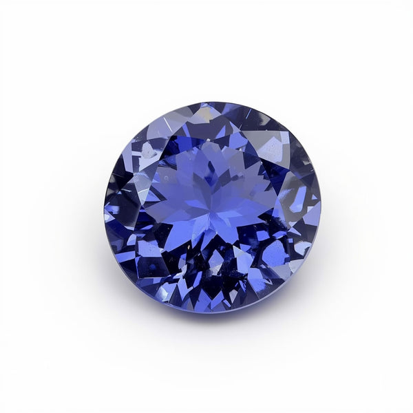 Tanzanite 1PC Chunky 15x15 MM Round Faceted Blue Superior Semi Precious Gems