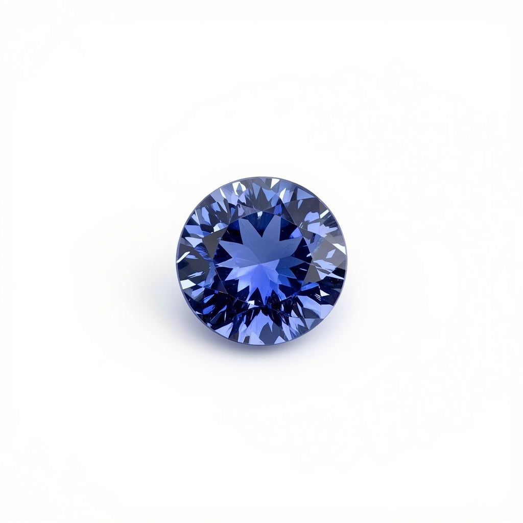Tanzanite 1PC Tiny 5x5 MM Round Faceted Blue Sparkling Semi Precious Loose Gemstone