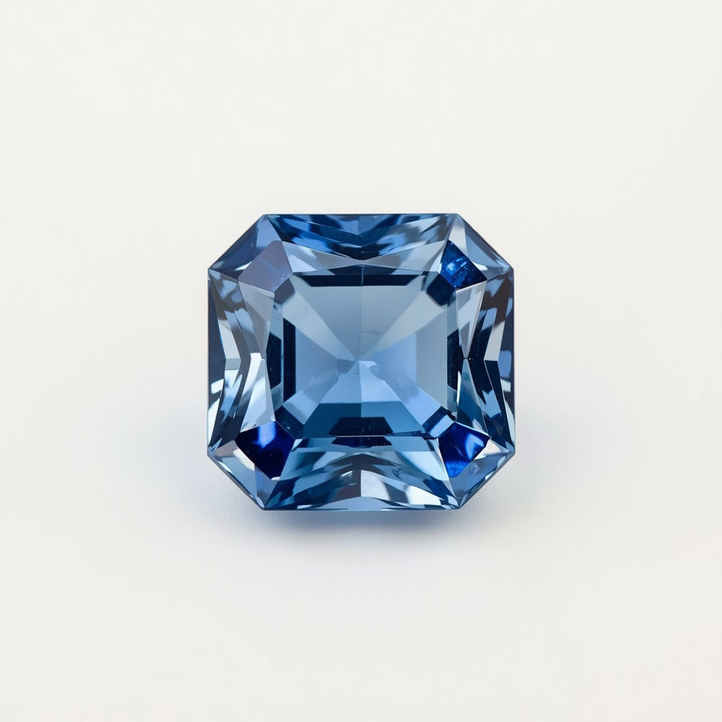 Tanzanite 1PC Large 12x12 MM Square Faceted Blue High-Quality Semi Precious Loose Gems
