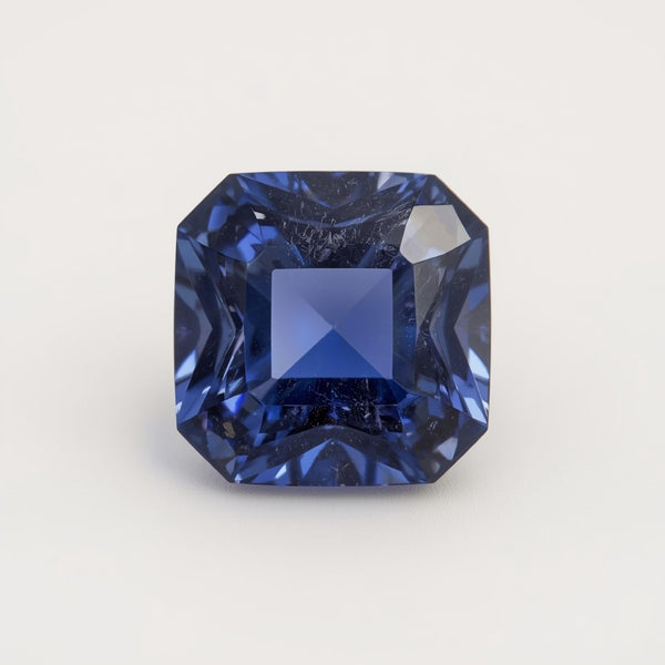 Tanzanite 1PC Chunky 14x14 MM Square Faceted Blue Genuine Semi Precious Loose Gemstones