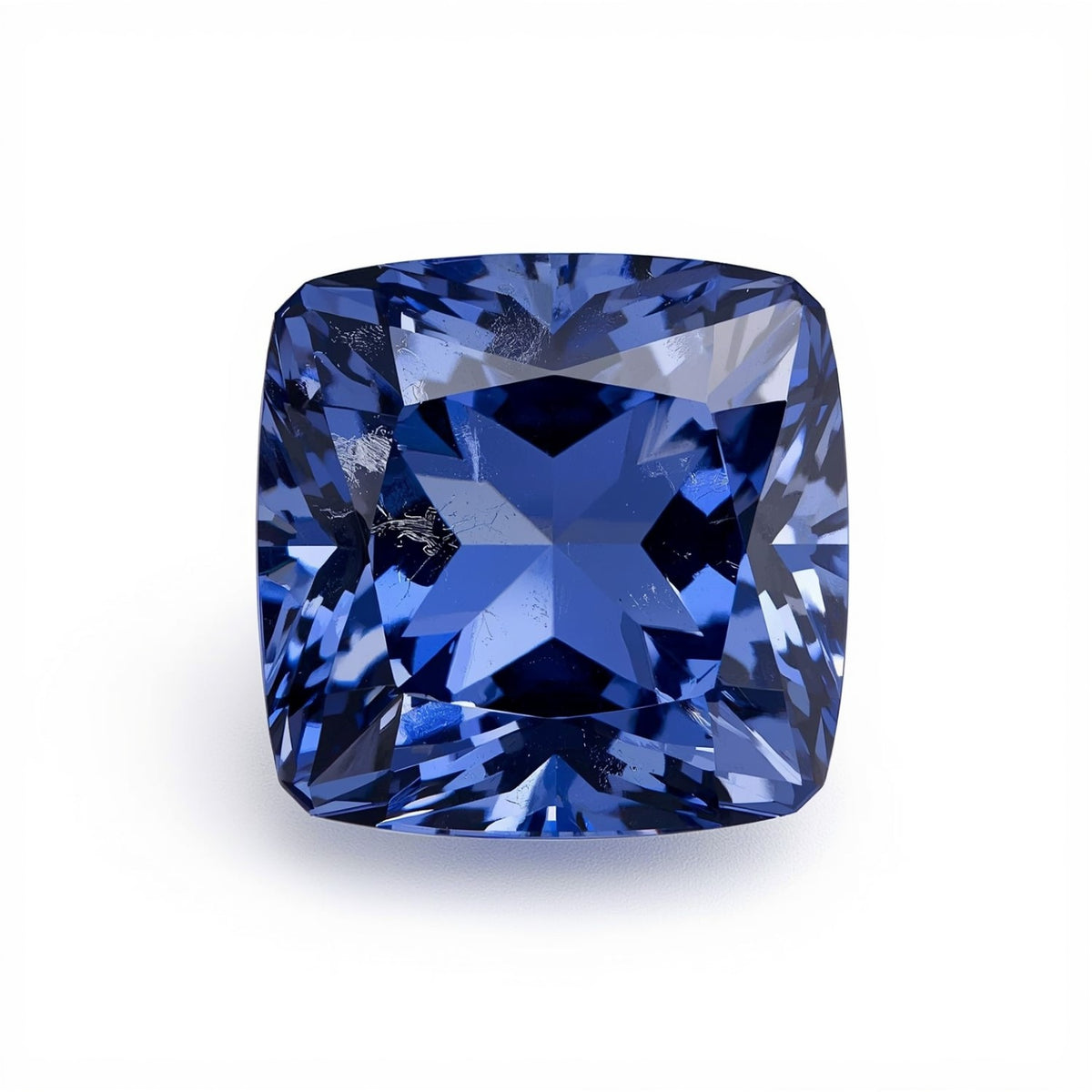 Tanzanite 1PC Chunky 15x15 MM Square Faceted Blue Superior Semi Precious Gems