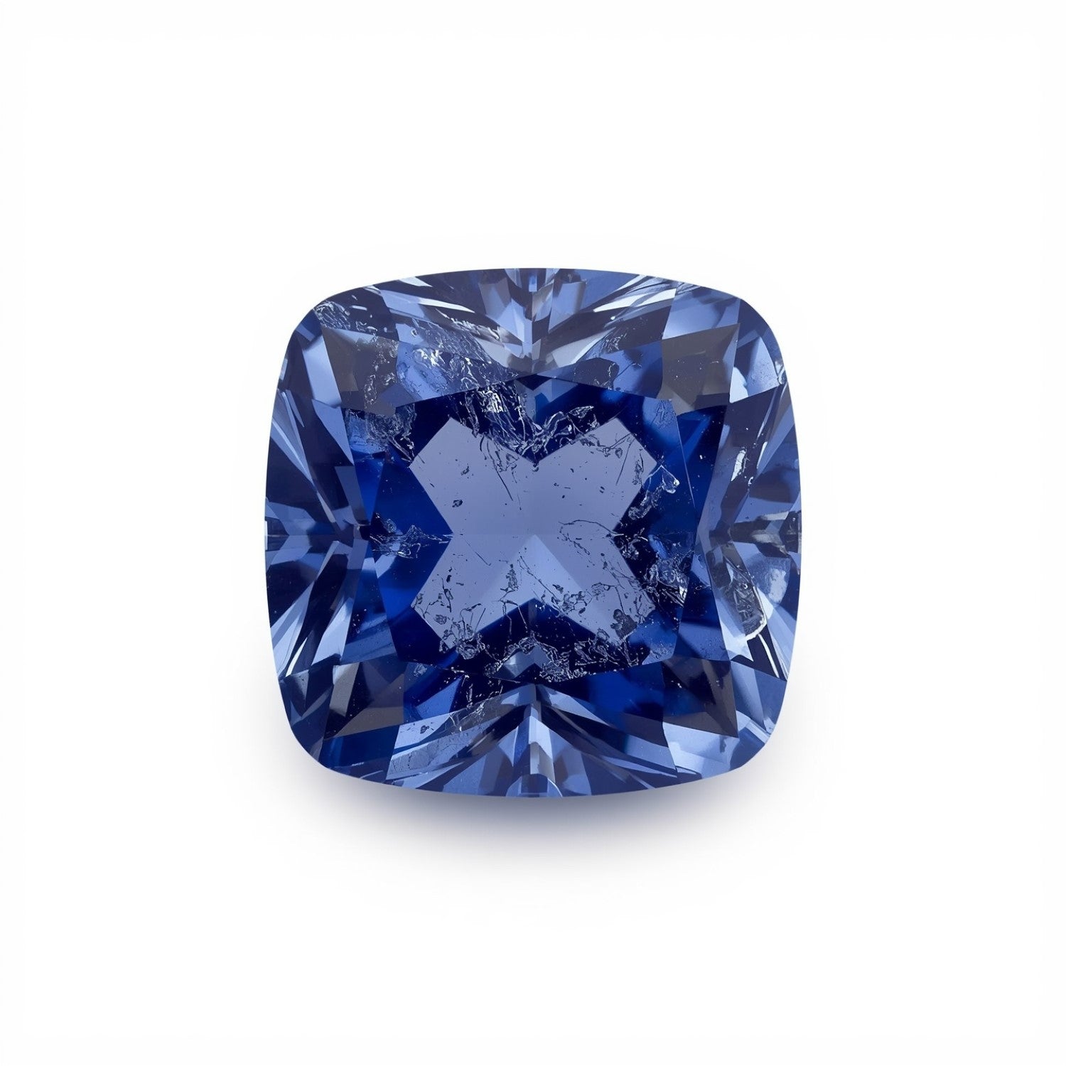 Tanzanite 1PC Chunky 16x16 MM Square Faceted Blue Pure Semi Precious Loose Gems