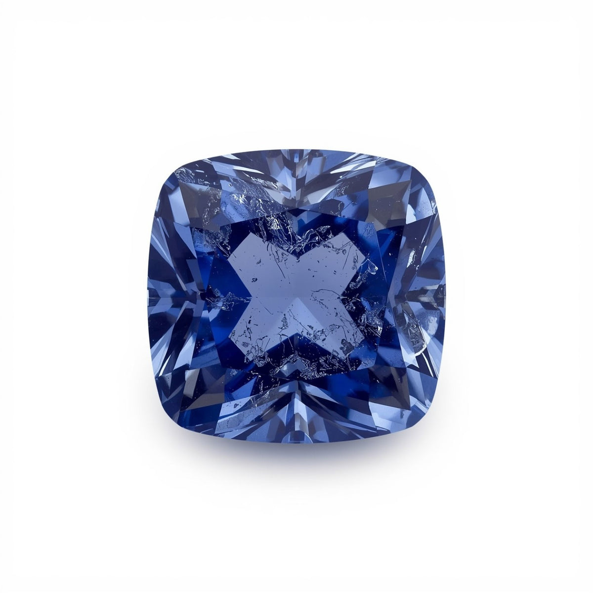 Tanzanite 1PC Chunky 16x16 MM Square Faceted Blue Pure Semi Precious Loose Gems