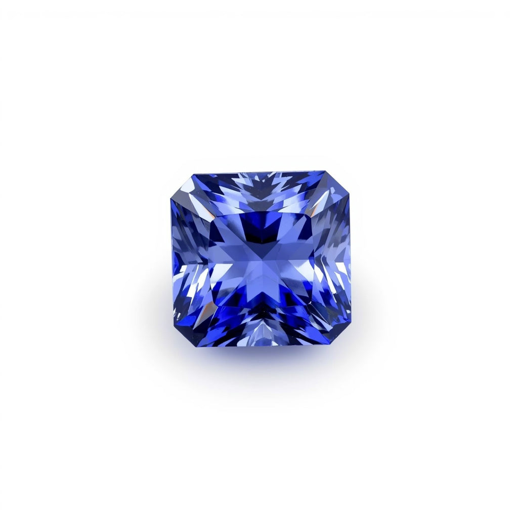 Tanzanite 1PC Tiny 5x5 MM Square Faceted Blue Sparkling Semi Precious Loose Gemstone