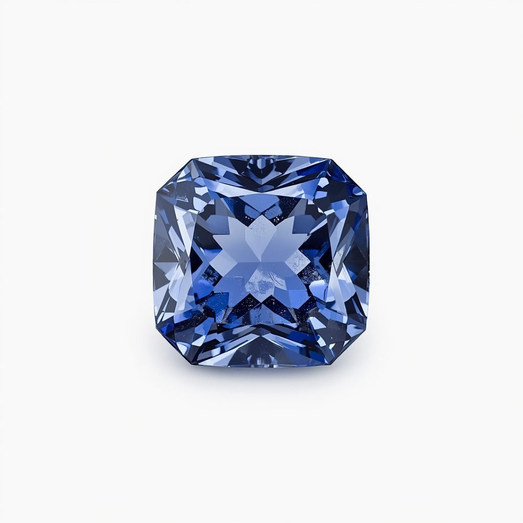 Tanzanite 1PC Tiny 6x6 MM Square Faceted Blue Polished Semi Precious Loose Gemstones