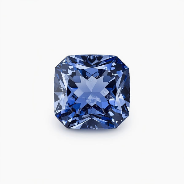 Tanzanite 1PC Tiny 6x6 MM Square Faceted Blue Polished Semi Precious Loose Gemstones