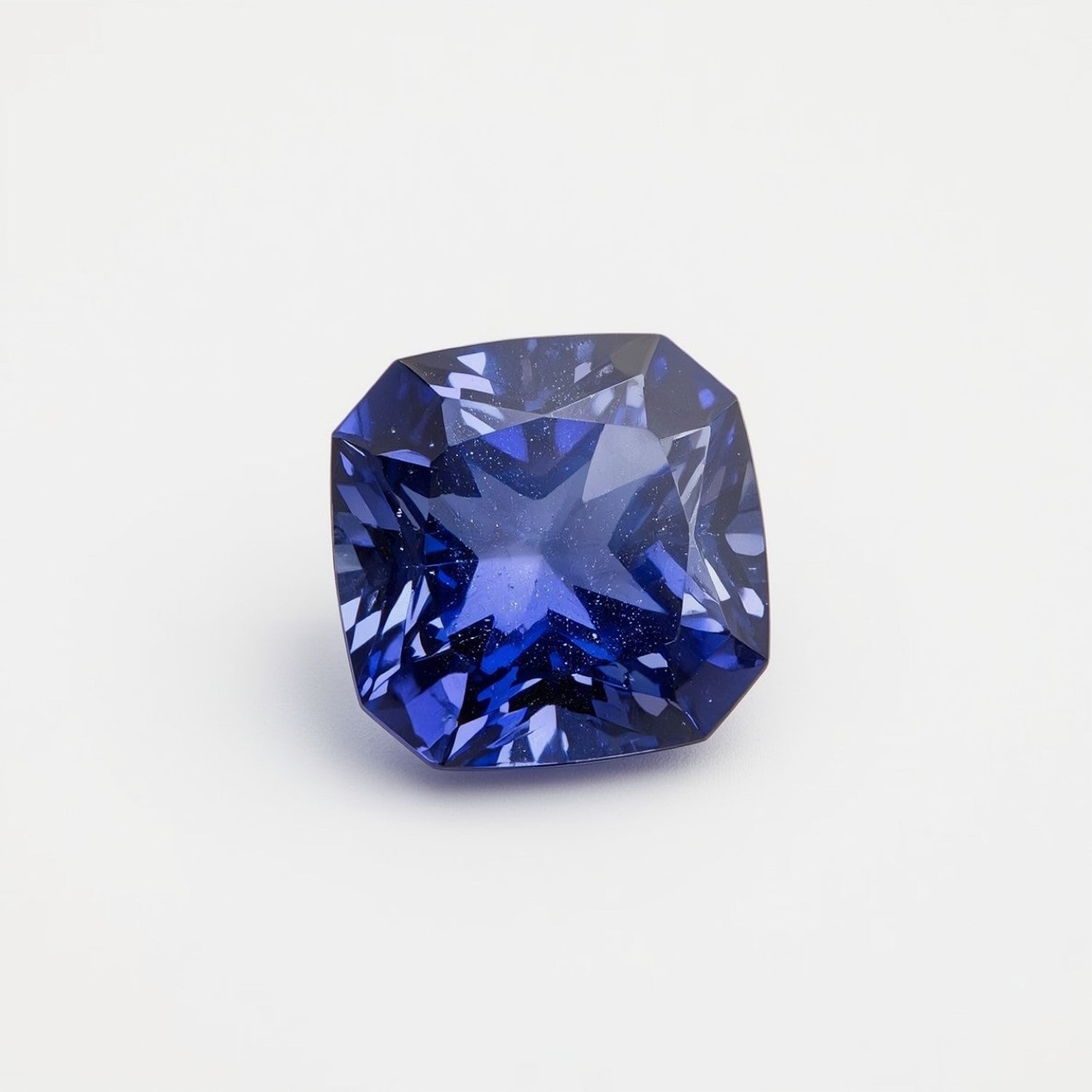 Tanzanite 1PC Tiny 6x6 MM Square Faceted Blue Polished Semi Precious Loose Gemstones