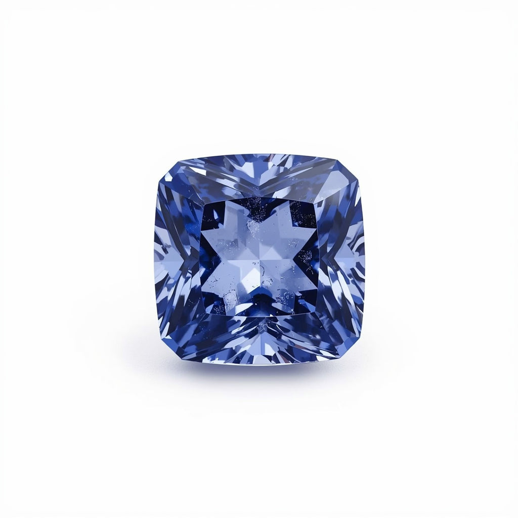 Tanzanite 1PC Small 8x8 MM Square Faceted Blue Luster Semi Precious Loose Gems