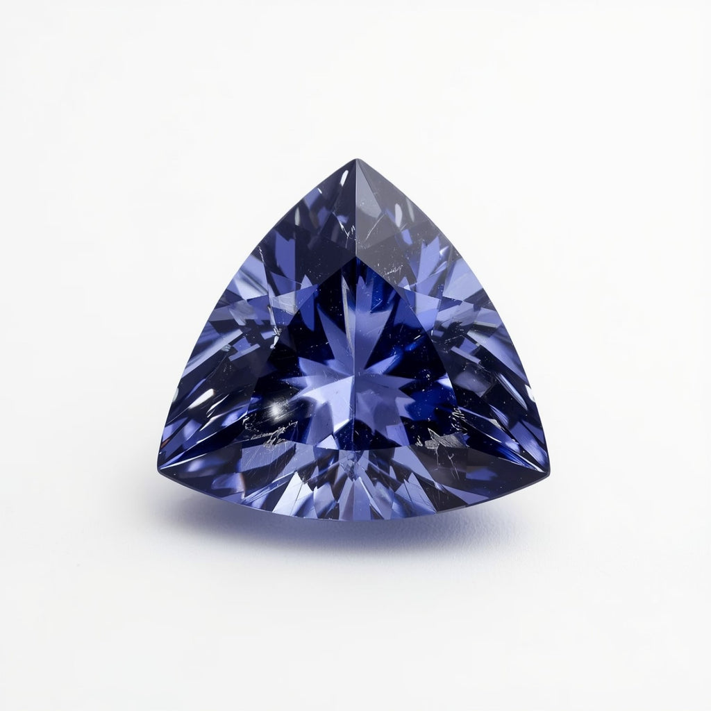 Tanzanite 1PC Large 10x10 MM Triangle Faceted Blue Shine Semi Precious Loose Gemstones