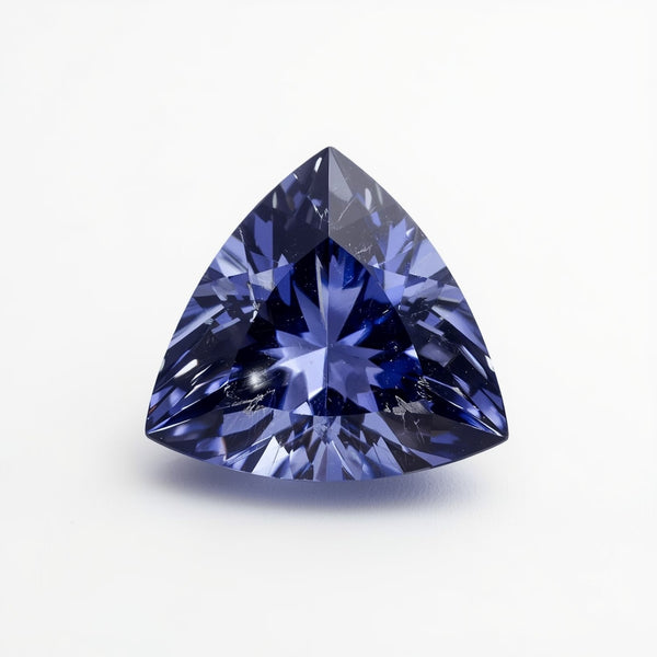 Tanzanite 1PC Large 10x10 MM Triangle Faceted Blue Shine Semi Precious Loose Gemstones