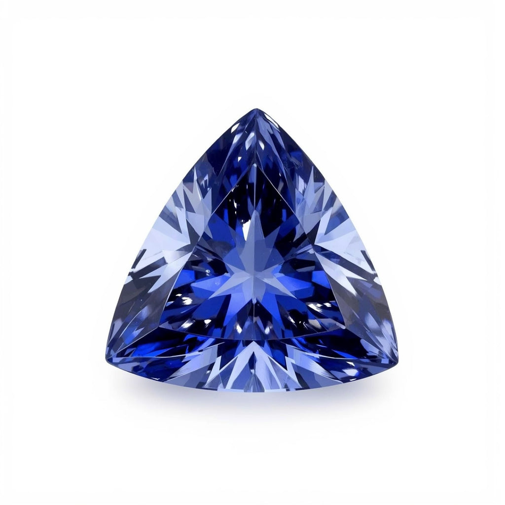 Tanzanite 1PC Large 11x11 MM Triangle Faceted Blue Fine Semi Precious Gems