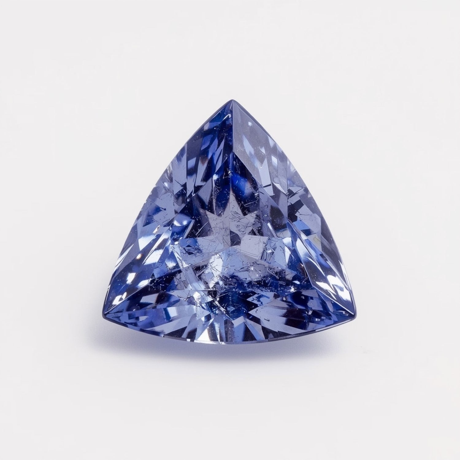 Tanzanite 1PC Chunky 14x14 MM Triangle Faceted Blue Genuine Semi Precious Loose Gemstones Второстепенное изображение товара