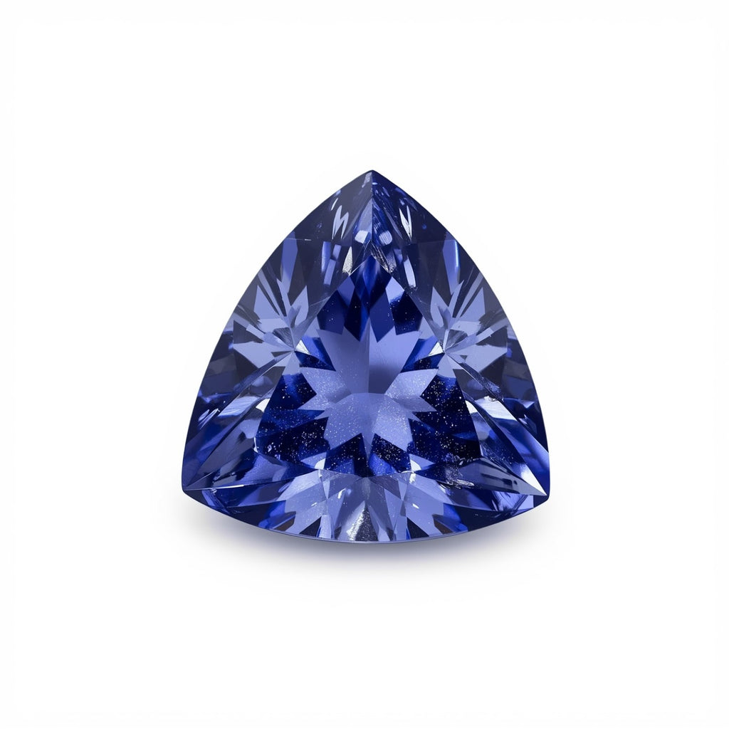 Tanzanite 1PC Chunky 15x15 MM Triangle Faceted Blue Superior Semi Precious Gems