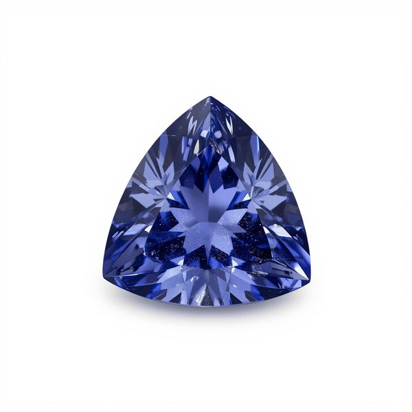Tanzanite 1PC Chunky 15x15 MM Triangle Faceted Blue Superior Semi Precious Gems
