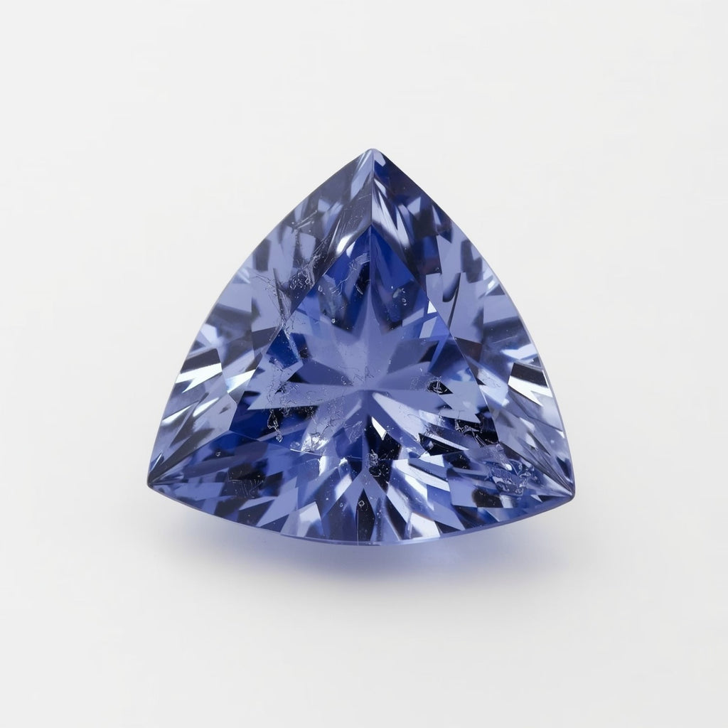 Tanzanite 1PC Chunky 15x15 MM Triangle Faceted Blue Superior Semi Precious Gems