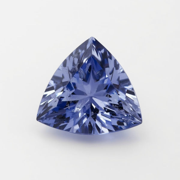 Tanzanite 1PC Chunky 15x15 MM Triangle Faceted Blue Superior Semi Precious Gems
