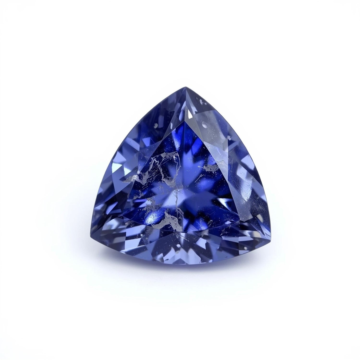 Tanzanite 1PC Chunky 16x16 MM Triangle Faceted Blue Pure Semi Precious Loose Gems