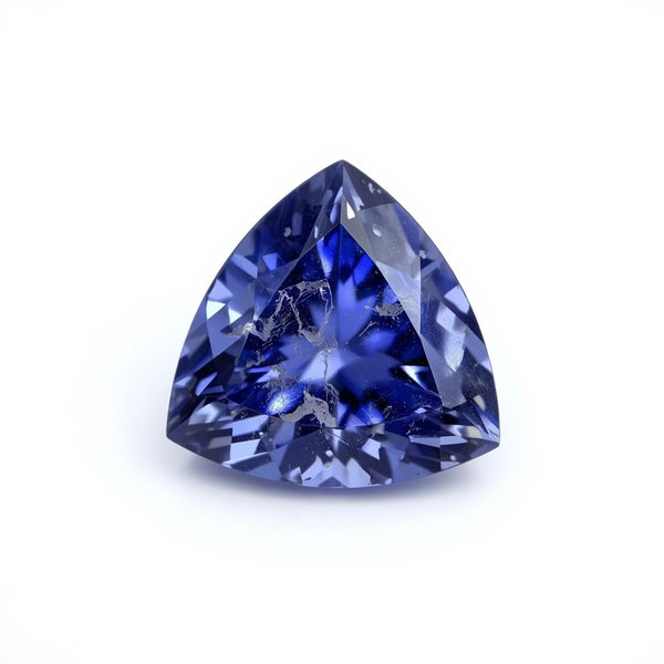 Tanzanite 1PC Chunky 16x16 MM Triangle Faceted Blue Pure Semi Precious Loose Gems
