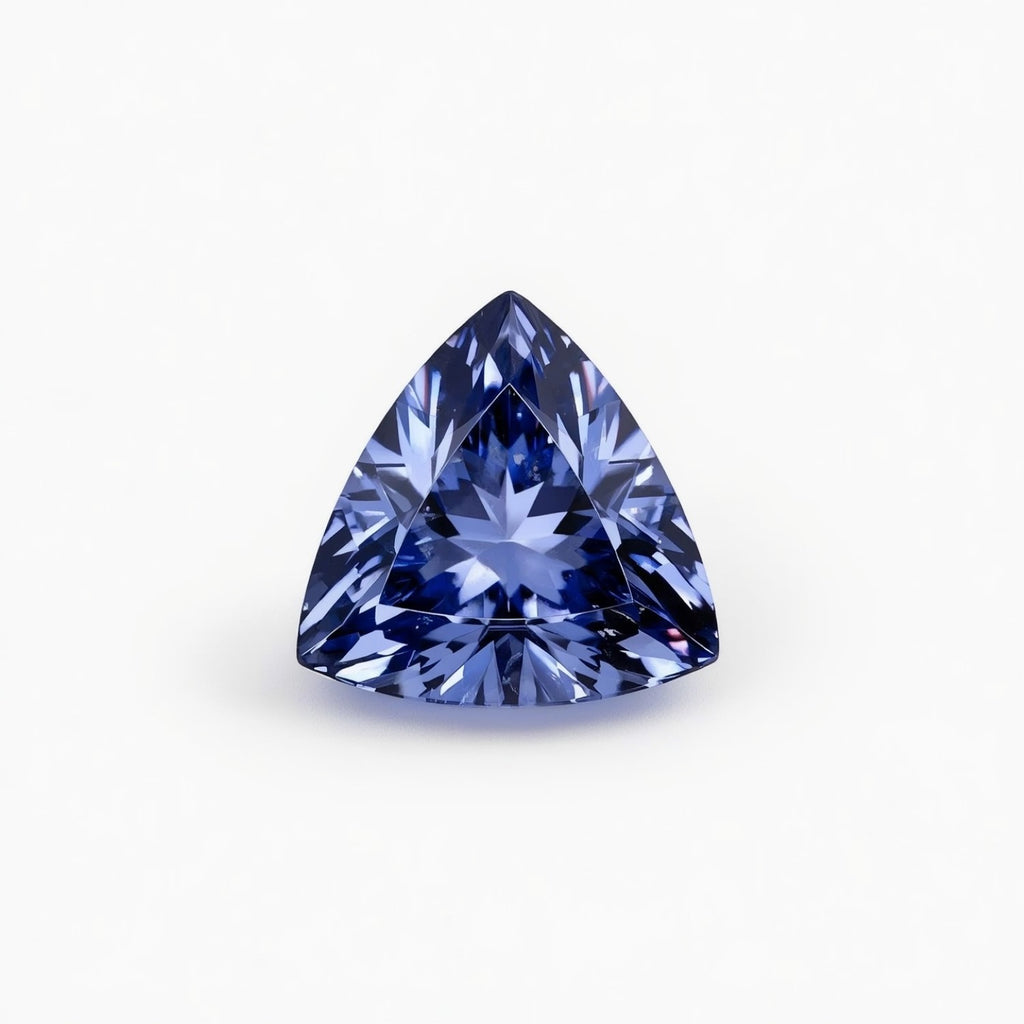 Tanzanite 1PC Tiny 5x5 MM Triangle Faceted Blue Sparkling Semi Precious Loose Gemstone