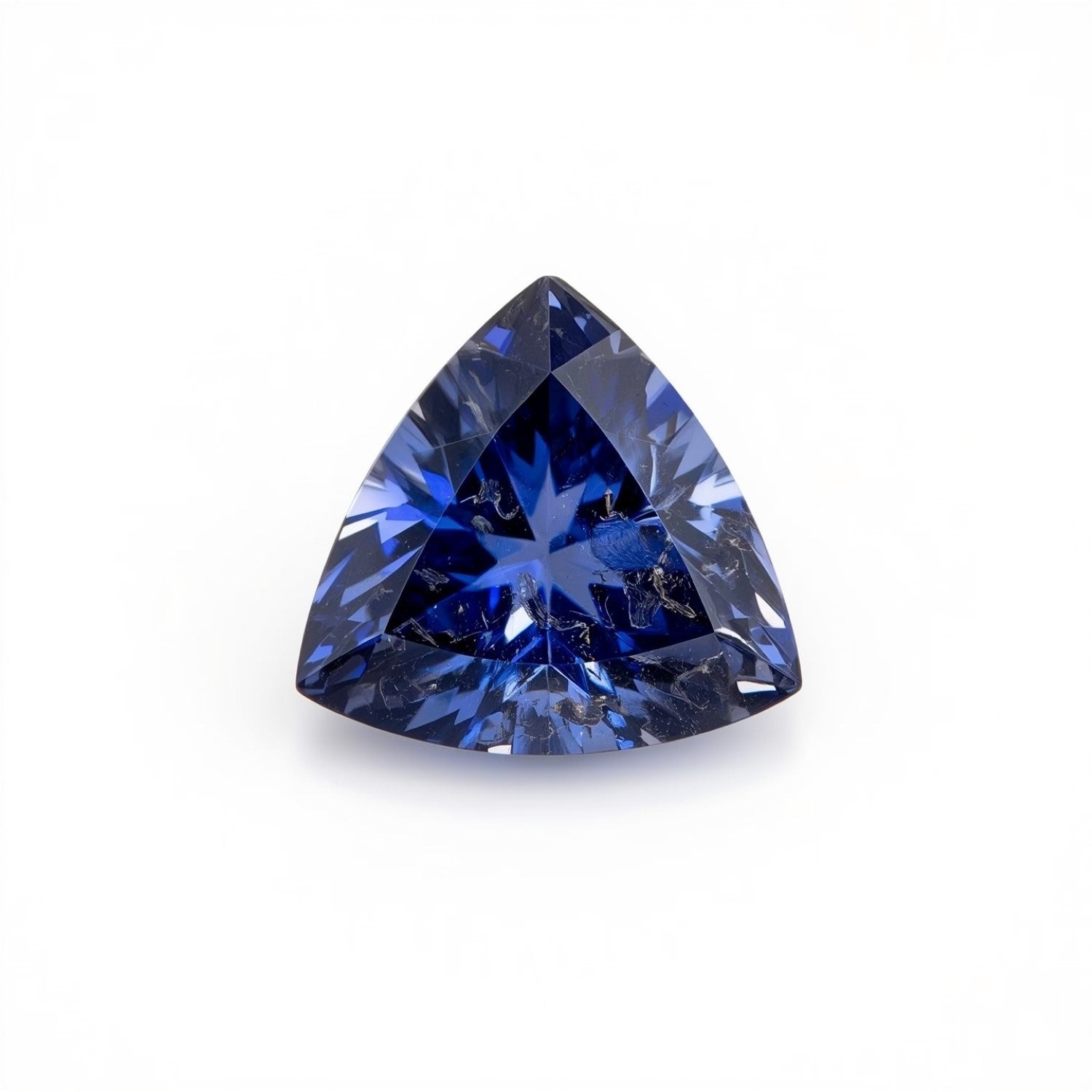 Tanzanite 1PC Tiny 5x5 MM Triangle Faceted Blue Sparkling Semi Precious Loose Gemstone Image secondaire du produit