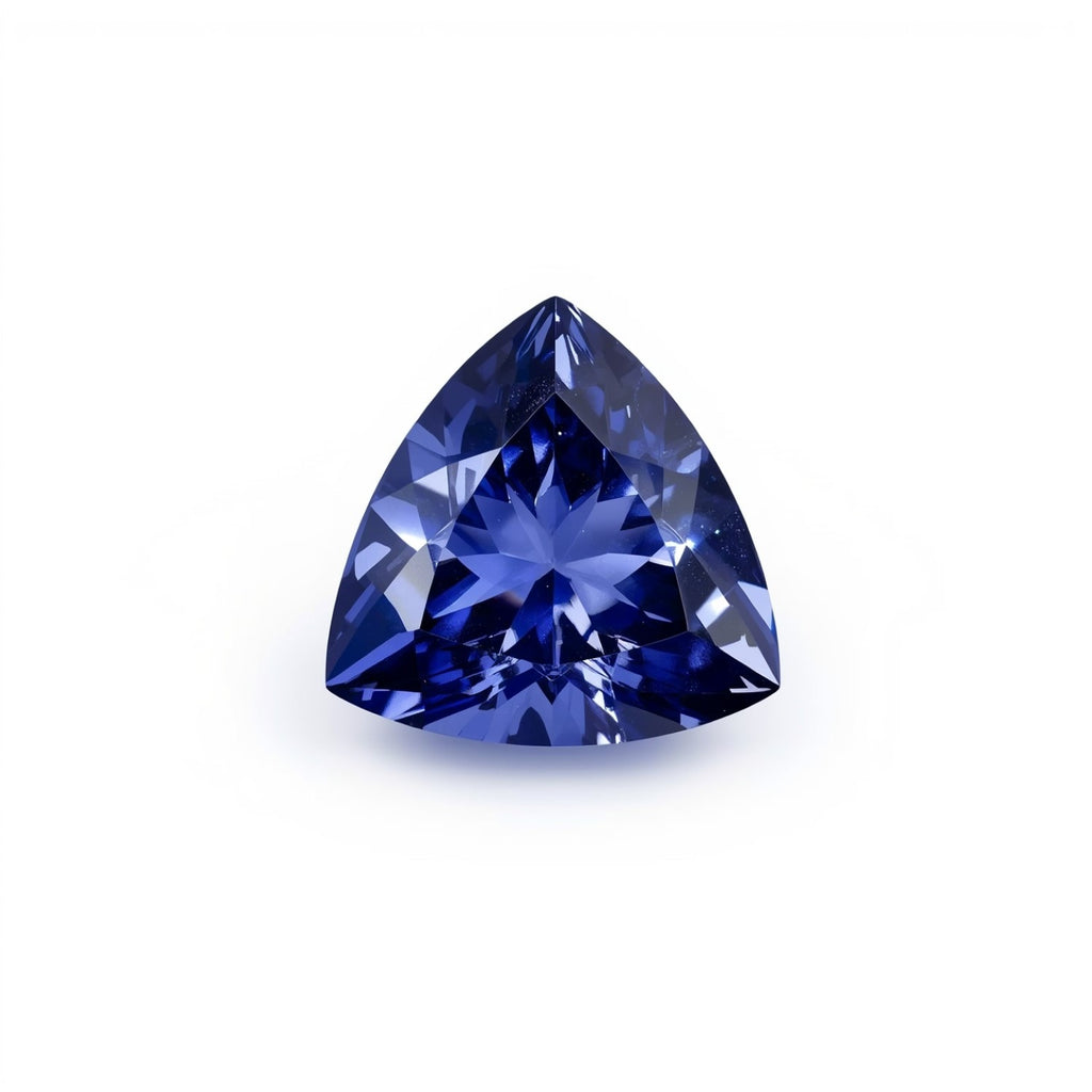 Tanzanite 1PC Tiny 6x6 MM Triangle Faceted Blue Polished Semi Precious Loose Gemstones