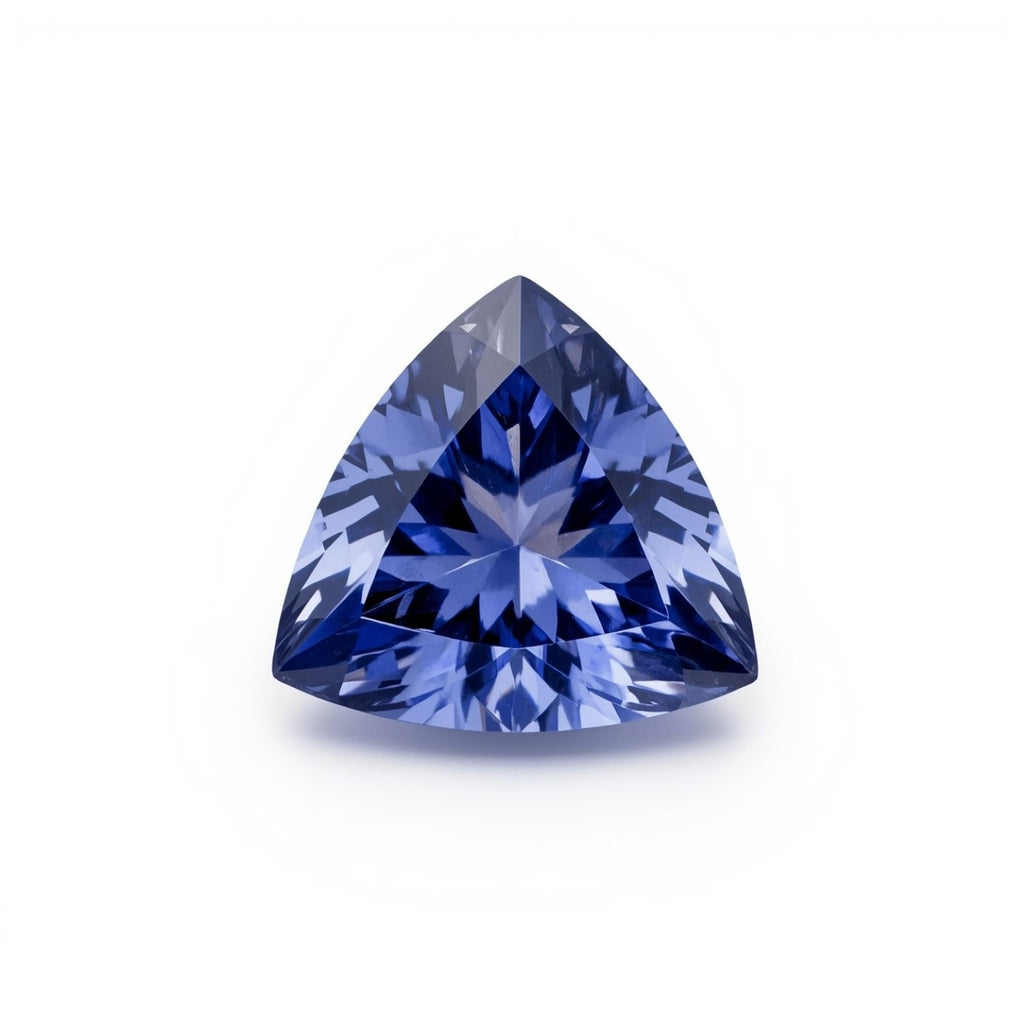 Tanzanite 1PC Small 8x8 MM Triangle Faceted Blue Luster Semi Precious Loose Gems