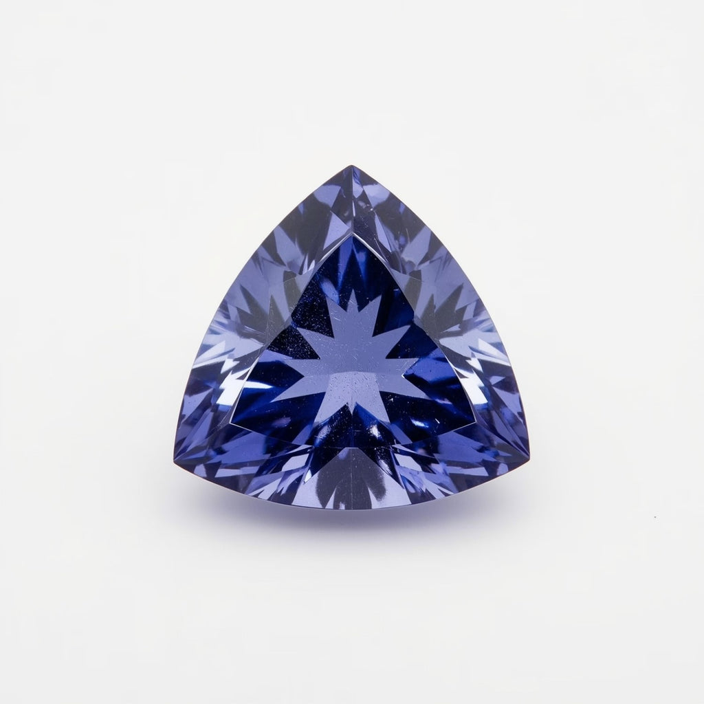 Tanzanite 1PC Small 8x8 MM Triangle Faceted Blue Luster Semi Precious Loose Gems