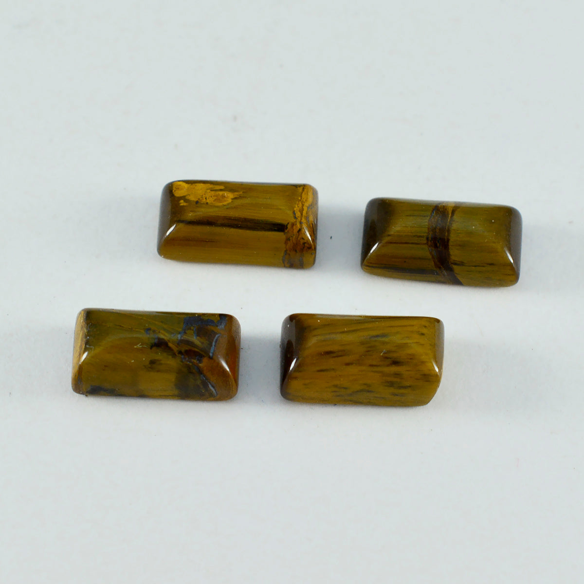 Tigerauge 10 Stück Winzige 3x6 MM Baguette Cabochon Braun Glanz Halbedelsteine Lose Edelsteine