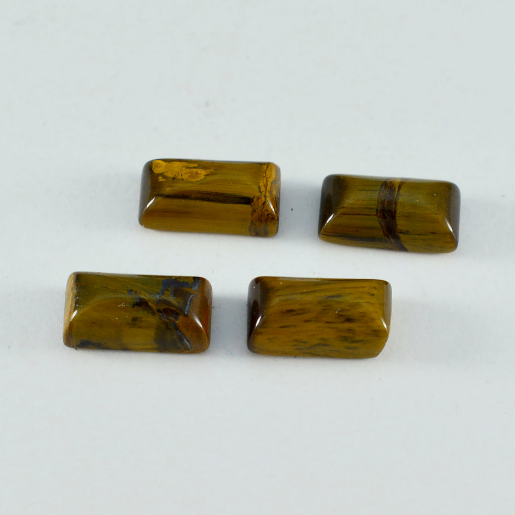 Tiger Eye 10PC Tiny 3x6 MM Baguette Cabochon Brown Shine semi Precious Loose Gems