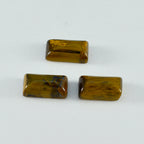 Tiger Eye 10PC Tiny 4x8 MM Baguette Cabochon Brown Fine semi Precious Loose Gemstone