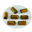 Tiger Eye 1PC Small 6x12 MM Baguette Cabochon Brown Natural semi Precious Semi Precious Gemstone