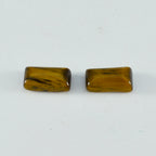 Tiger Eye 1PC Small 6x12 MM Baguette Cabochon Brown Natural semi Precious Semi Precious Gemstone