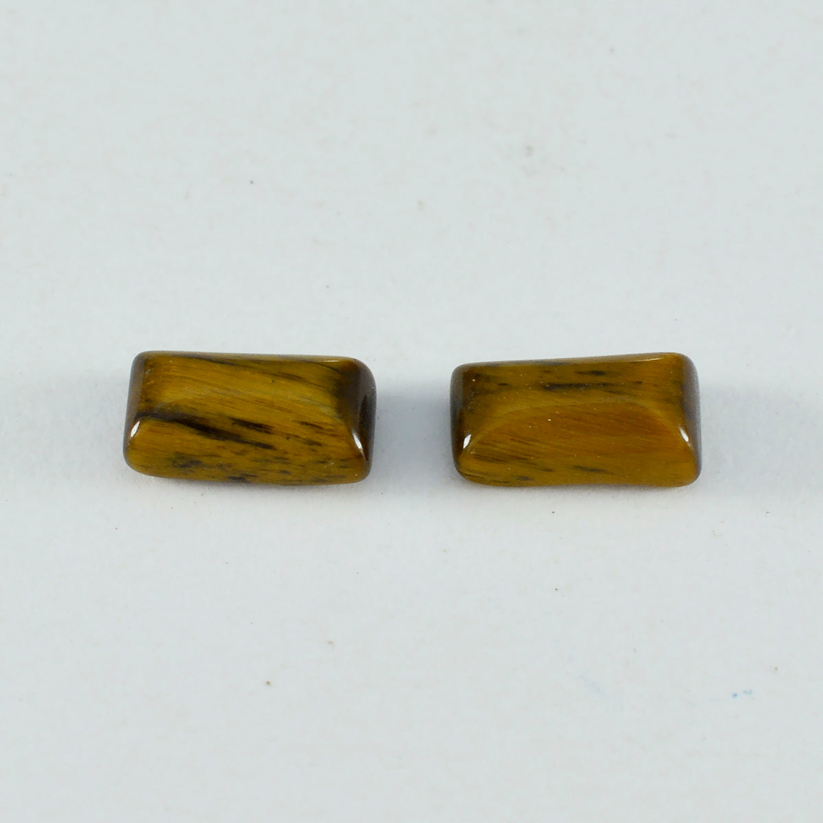 Tiger Eye 1PC Small 6x12 MM Baguette Cabochon Brown Natural semi Precious Semi Precious Gemstone