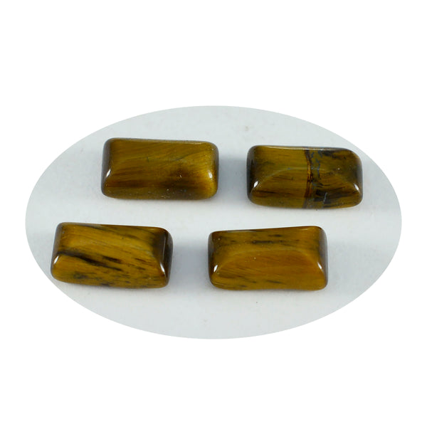Tiger Eye 1PC Medium 7x14 MM Baguette Cabochon Brown Genuine semi Precious Precious Gemstone