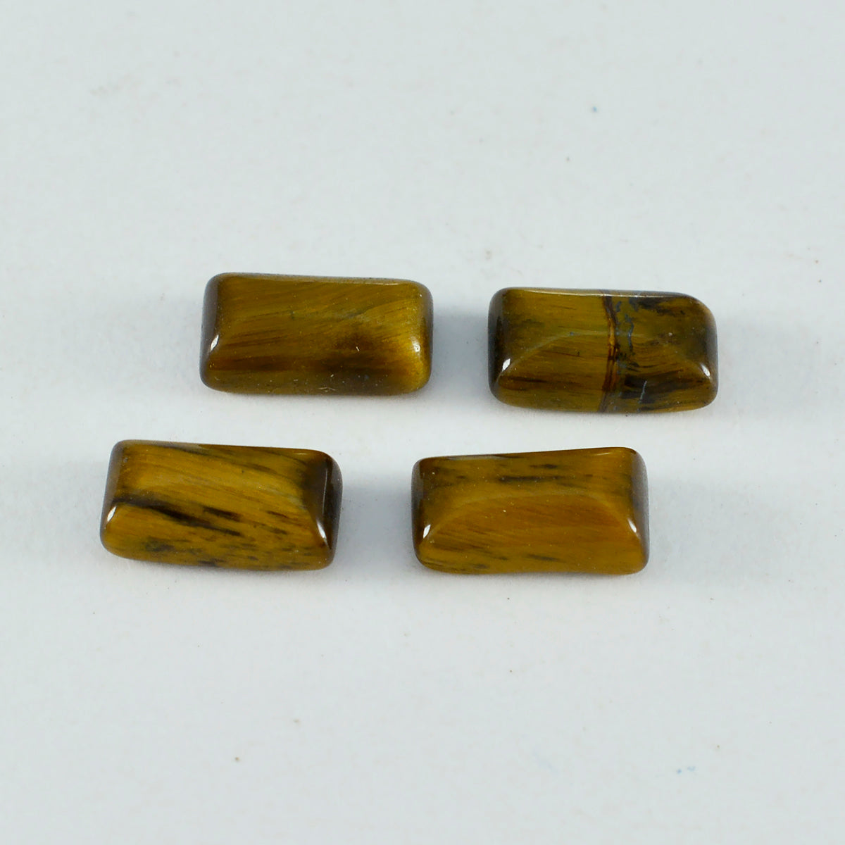 Tiger Eye 1PC Medium 7x14 MM Baguette Cabochon Brown Genuine semi Precious Precious Gemstone Image secondaire du produit