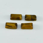 Tiger Eye 1PC Medium 7x14 MM Baguette Cabochon Brown Genuine semi Precious Precious Gemstone