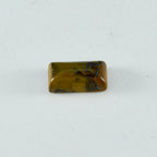 Tiger Eye 1PC Medium 7x14 MM Baguette Cabochon Brown Genuine semi Precious Precious Gemstone