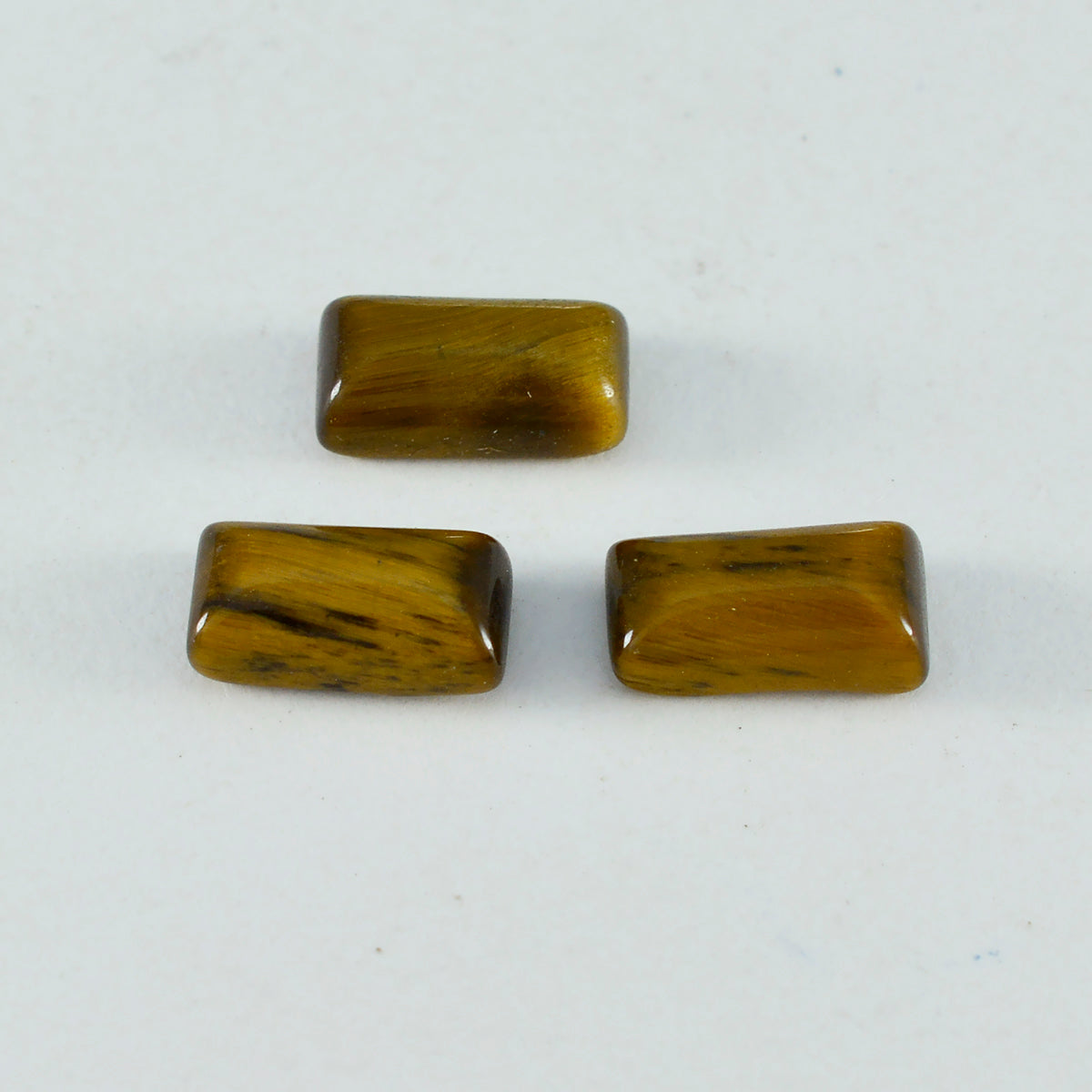 Tiger Eye 1PC Large 8x16 MM Baguette Cabochon Brown Superior semi Precious Gems