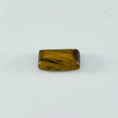 Tiger Eye 1PC Large 8x16 MM Baguette Cabochon Brown Superior semi Precious Gems