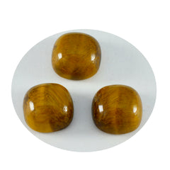 Tiger Eye 1PC Small 7x7 MM Cushion Cabochon Brown Luster semi Precious Loose Gemstones
