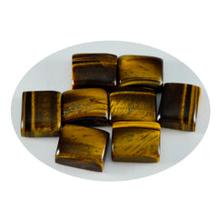 Tiger Eye 1PC Large 10x12 MM Emerald Cabochon Brown Fine semi Precious Gems