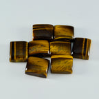 Tiger Eye 1PC Large 10x12 MM Emerald Cabochon Brown Fine semi Precious Gems